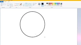 How to draw a perfect circle in Microsoft Paint [upl. by Beverie]