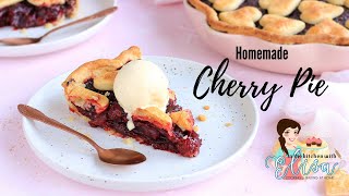 Homemade Cherry Pie Recipe  Cherry Pie From Scratch [upl. by Riva]