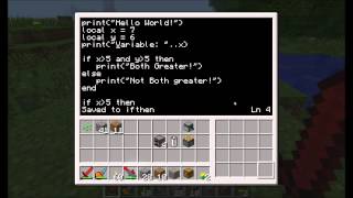 ComputerCraft Tutorial Episode 4  Conditional Statements [upl. by Asenev]