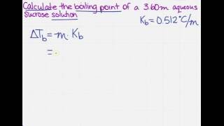 Calculate the boiling point [upl. by Initirb749]