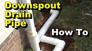 How to Build Underground Downspout Drain Most Important Drain [upl. by Bathelda]