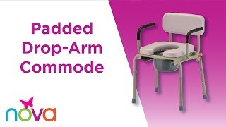 Padded DropArm Commode  Features and How To Assemble [upl. by Brion]