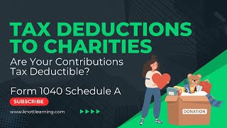 Are My Charitable Contributions Tax Deductible [upl. by Lindsy]