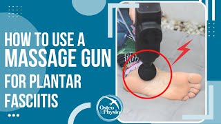 How to use a massage gun to help with Plantar Fasciitis [upl. by Sibell831]