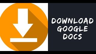 How to Download Google Docs [upl. by Annie651]