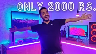 Only 2000 Rs Gaming Room LIGHT Setup [upl. by Strep]