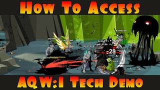 How To Access AQW Infinity Tech Demo 4 There Are Requirements AQWorlds Infinity [upl. by Zahavi]