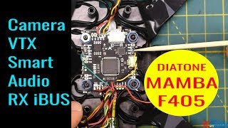 MAMBA F405  How to Connect VTX Smart Audio ibus [upl. by Neenwahs29]