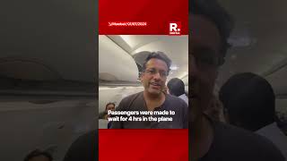 Watch Indigo Passengers Have Heated Argument With Crew Over Flight Delay [upl. by Aderb]