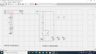 01 SCHEMAPLIC Démarrage directe 1 sens [upl. by Yrreg]