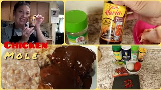 Simple Chicken Mole RecipeDoña Maria Mole Sauce Pollo De Mole [upl. by Zeph542]