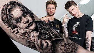 JOKER TATTOO TIME LAPSE  FaZe ADAPT [upl. by Schell]