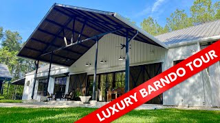 Creekhouse Luxury Barndominium Home Tour  Texas Best Construction [upl. by Arrat940]