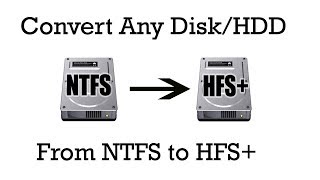 How to convert Any drive from NTFS to HFS Format from Windows or Mac Computer100 Working [upl. by Meesaw841]