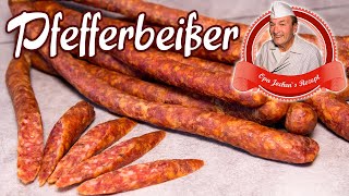 Pfefferbeißer selber machen  Wurst selber machen  Opa Jochen´s Rezept [upl. by Amuh67]