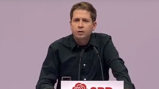 SPD Bewerbungsrede von Kevin Kühnert für den stellv Parteivorsitz [upl. by Kirbee614]