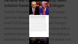 turkey türkiye erdoğan ukraine russia war donaldtrump peace peacekeeping [upl. by Ahsieat]