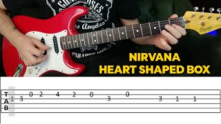 How to play Nirvana Heart Shaped Box acoustic standard Drop D [upl. by Kristoforo63]