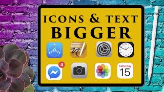 How to make iPad app icons and text bigger  iOS 13 tips and tricks [upl. by Ellednahs]