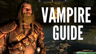 SKYRIM Remastered  THE FULL VAMPIRE GUIDE UPDATED [upl. by Ynagoham]