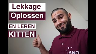 Badkamer lekkage oplossen en leer netjes afkitten [upl. by Angid670]