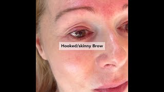 HookedSkinny Brow Transformation brows browtutorial makeupproducts browtransformation [upl. by Zacharias194]