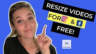 Resize Videos for Facebook and Instagram Any Dimension  Full Tutorial [upl. by Oinoitna]