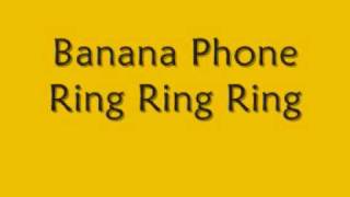 Raffi  Banana Phone lyrics [upl. by Otrevlig701]