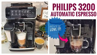 PHILIPS 3200 Automatic Espresso  Latte Machine Review [upl. by Lalittah554]