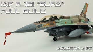 FULL BUILD Academy 132 IAF F16 SUFA [upl. by Olonam105]