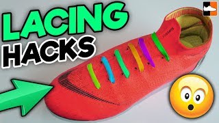 How To Tie Your Boot Laces ⚽ Ultimate Lacing Hacks [upl. by Dympha23]