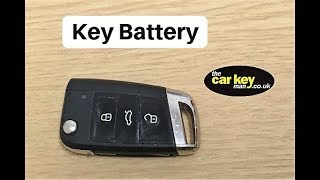 Key Battery VW Seat Skoda HOW TO change [upl. by Elrebmik]