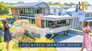 Inside R11999000 LUXURIOUS MODERN HOME in Waterfall Country Village Estate  Luxury Home Tour [upl. by Nanyt]