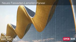 ARCHICAD 23  Neues FassadenLamellenPaneel [upl. by Nickolas783]