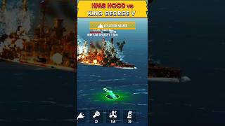 🔴 HMS HOOD vs KING GEORGE V 🚀🚀  epic clash battleships warshipbattle modernwarships gaming [upl. by Budge347]