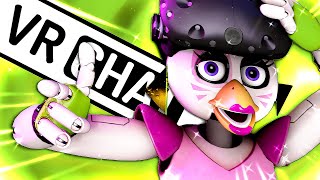 GLAMROCK CHICA Meets GIRLS On VRCHAT 🐔 [upl. by Rodd]