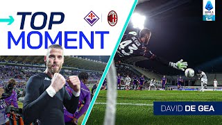 De Gea is a MONSTER  Top Moment  FiorentinaMilan  Serie A 202425 [upl. by Tod]