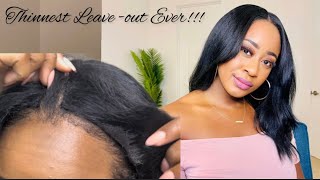 Make your own Thin Part Wig  Minimal to NO Leave Out [upl. by Bambi]