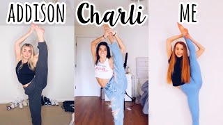 Recreating Charli Damelio and Addison Raes Flexibility TikToks [upl. by Milla]