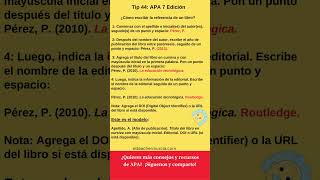 Cómo referenciar un libro en APA 7 edición  Normas APA 7 edición LA MÁS ACTUALIZADA [upl. by Milas717]