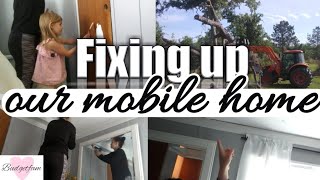 Fixing up our old mobile home  DIY  CHEAP  Vlog style [upl. by Monaco908]