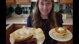 Buttermilk Pancakes  Heirloom Recipe  The Hillbilly Kitchen [upl. by Frangos353]