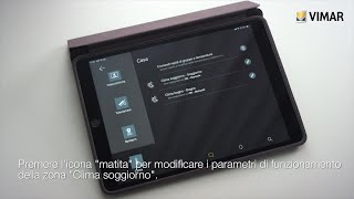 Tutorial App VIEW Personalizzazione clima by Vimar [upl. by Lladnor]