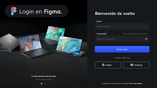 Figma tutorial español  Como diseñar una pantalla de Login [upl. by Reagan]