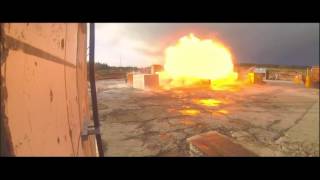 Fortress GRP 100kgs TNT High Explosive Blast Test  only 15mtrs [upl. by Iramat572]