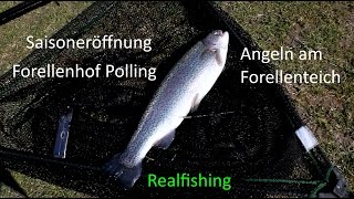 Saisoneröffnung am Forellenhof Polling  Angeln am Forellenteich [upl. by Ellemrac]