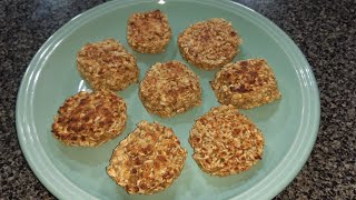 GALLETAS DE AVENA Y PLATANO EN SARTEN SOLO 2 INGREDIENTESSIN HORNO [upl. by Eydnarb]