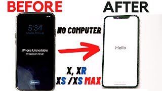 How to Factory Reset iPhone XXRXSXS Max Without Computer or iTunes [upl. by Stanwood]