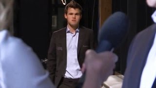 Annoyed Carlsen Chess World Championship 2016 [upl. by Aramoy]