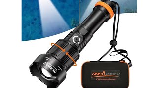 OrcaTorch ZD710 Zoomable Light Review [upl. by Ybbob]